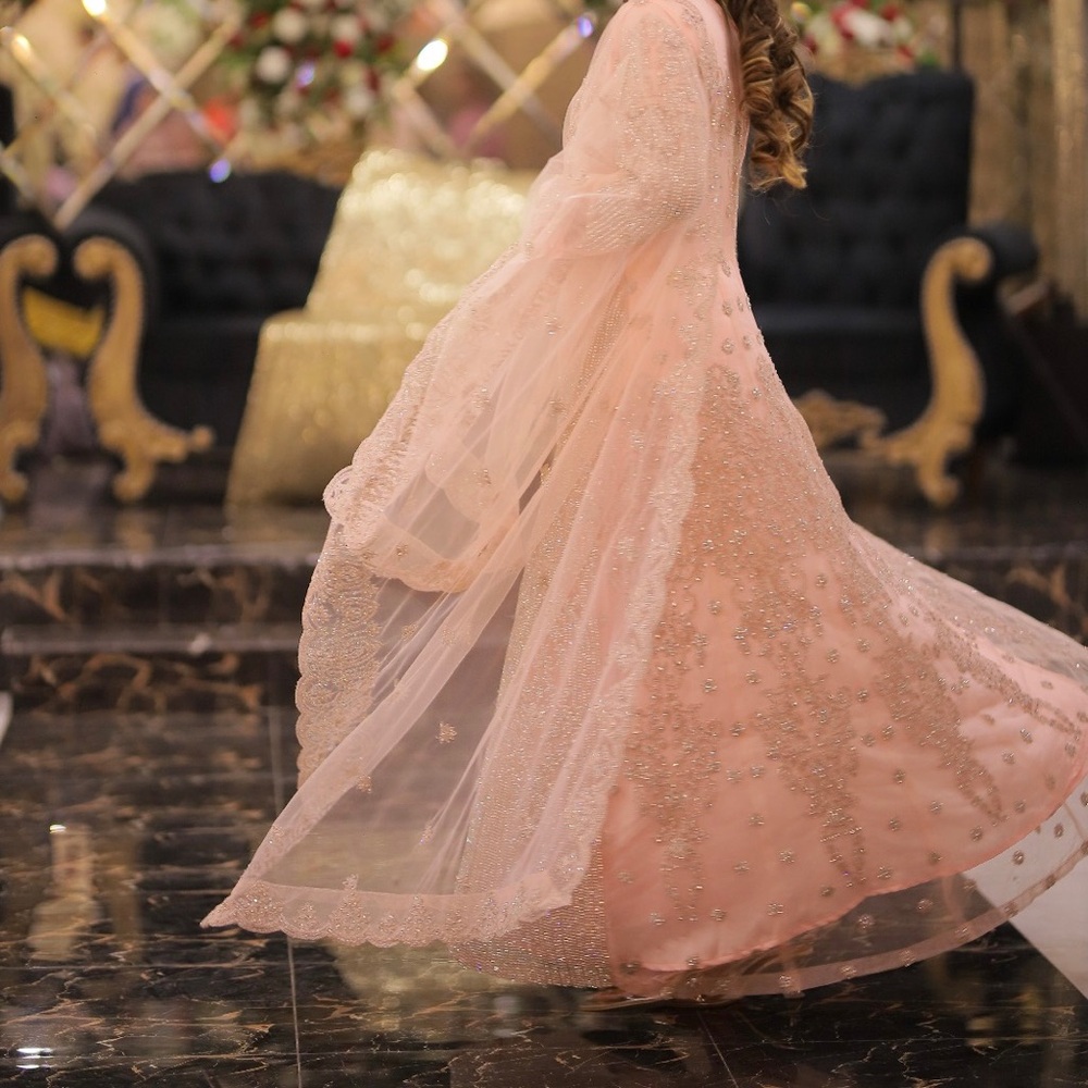 Pink maxi with scarf